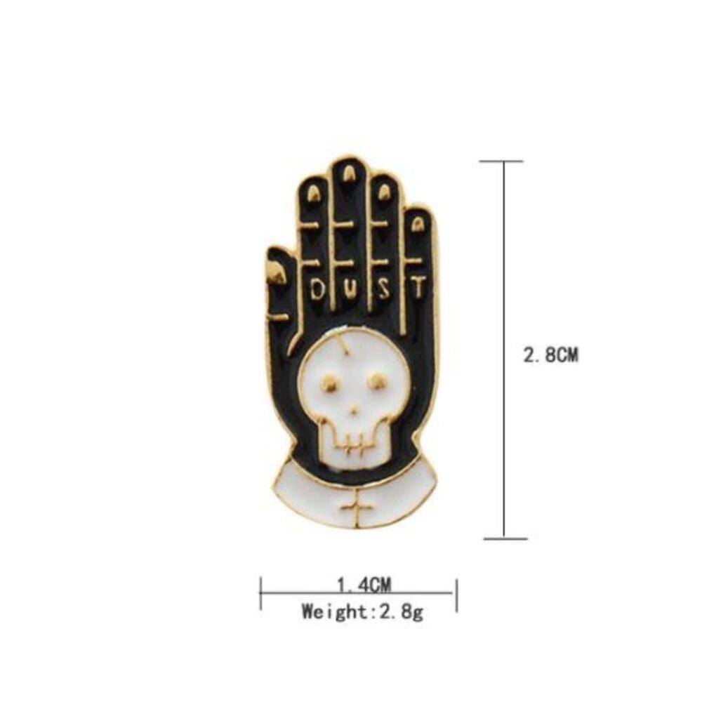 Dust Skeleton Hand Pin Brooch